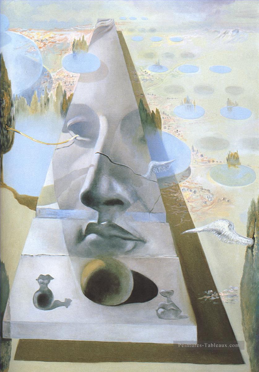 Apparition du visage d’Aphrodite de Cnide dans un paysage Salvador Dali Peintures à l'huile
